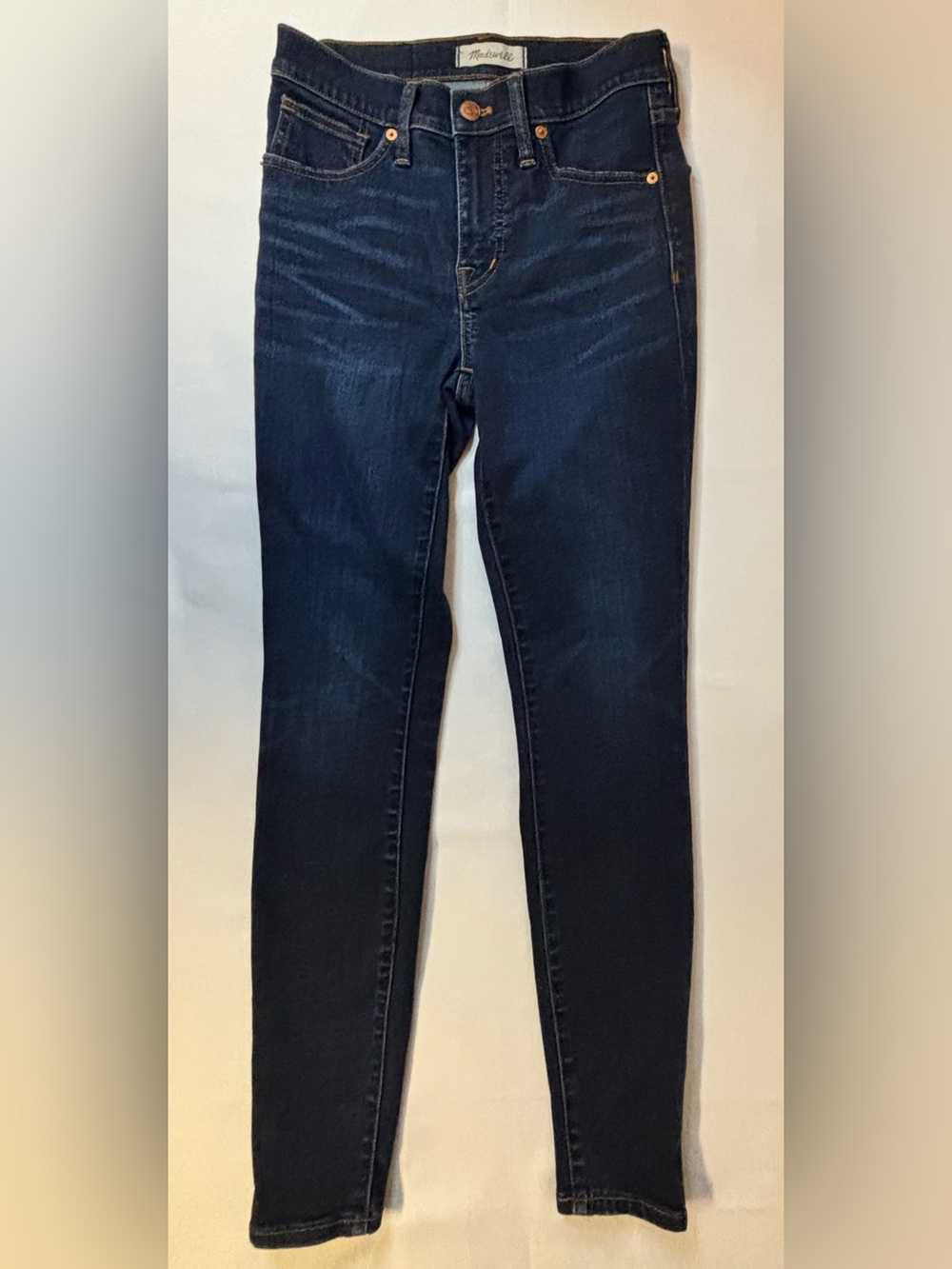 Madewell 9" High-Rise Skinny Jeans Size 26 Tencel Lyocell Indigo Dark Wash